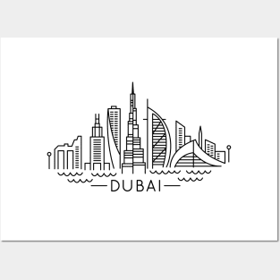 Dubai line art Posters and Art